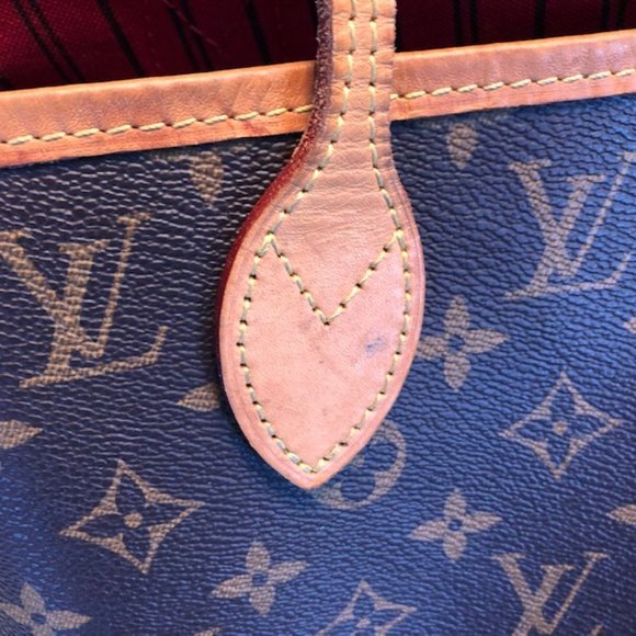 REMOVING 5-12 LOUIS VUITTON Neverfull MM Monogram Cerise - Picture 6 of 17